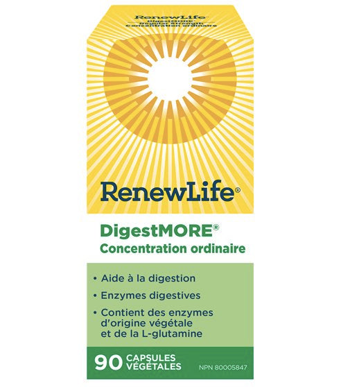Digestmore - Concentration ordinaire - Renew Life - 90 capsules